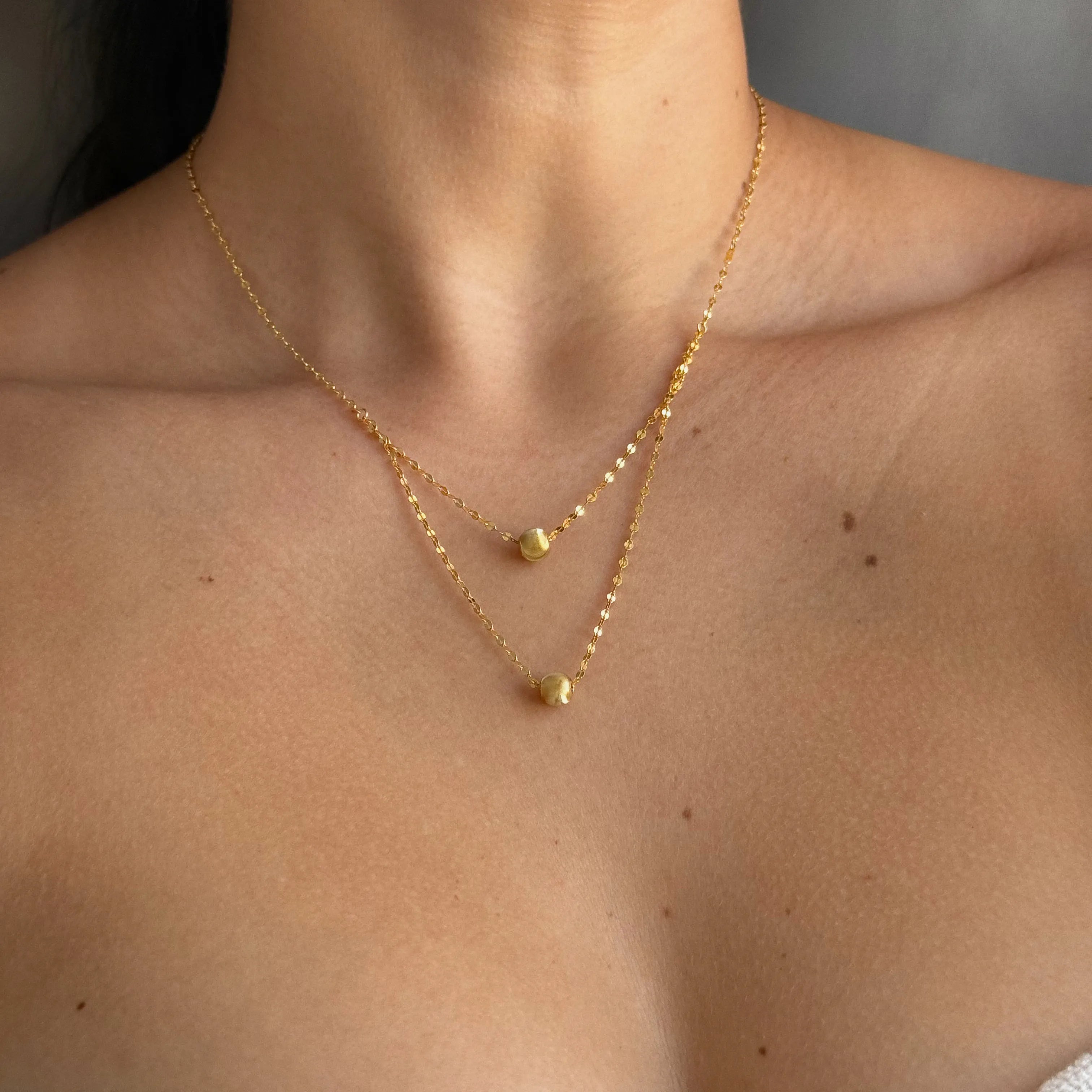 Bolitas Double Gold Necklace