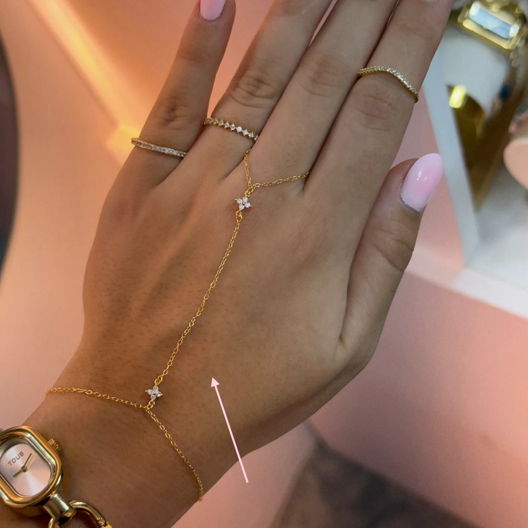 Florcitas Pavé Handchain
