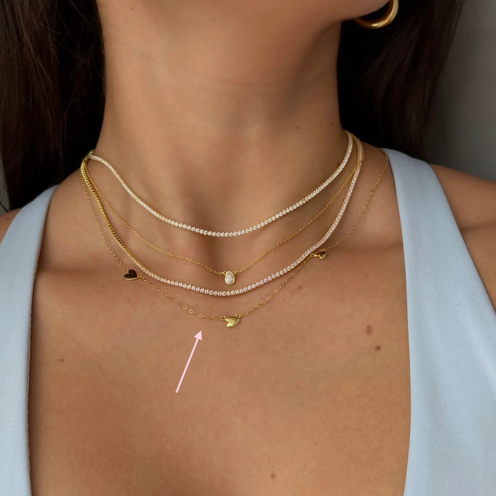 Gold Simple Hearts