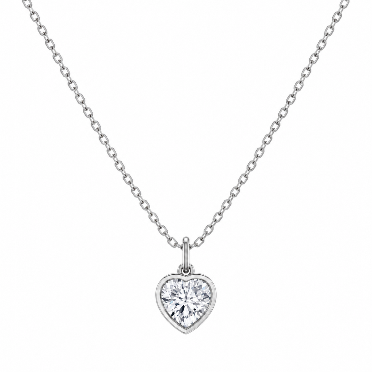 Collar Corazón Diamante