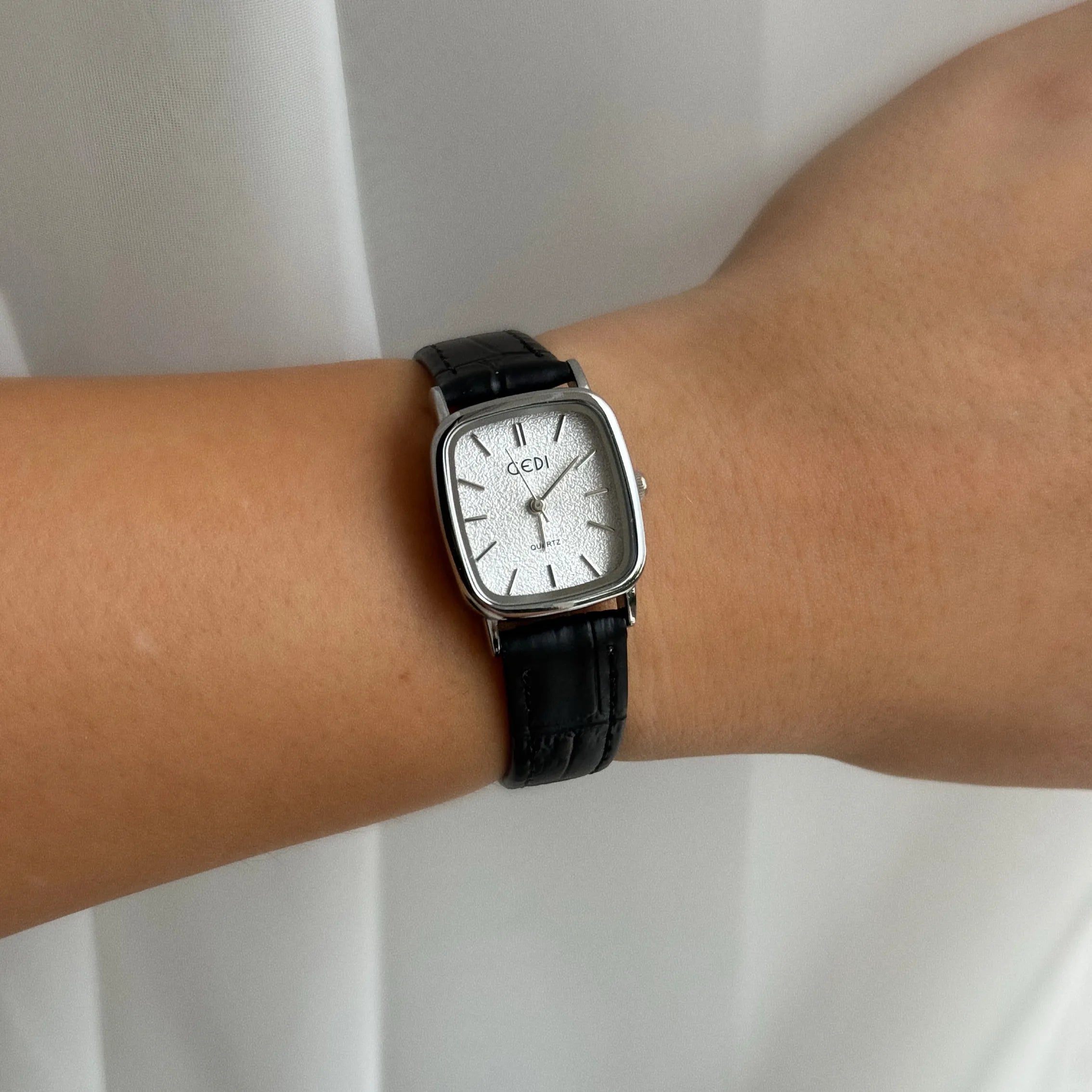 Opium Black Silver Watch