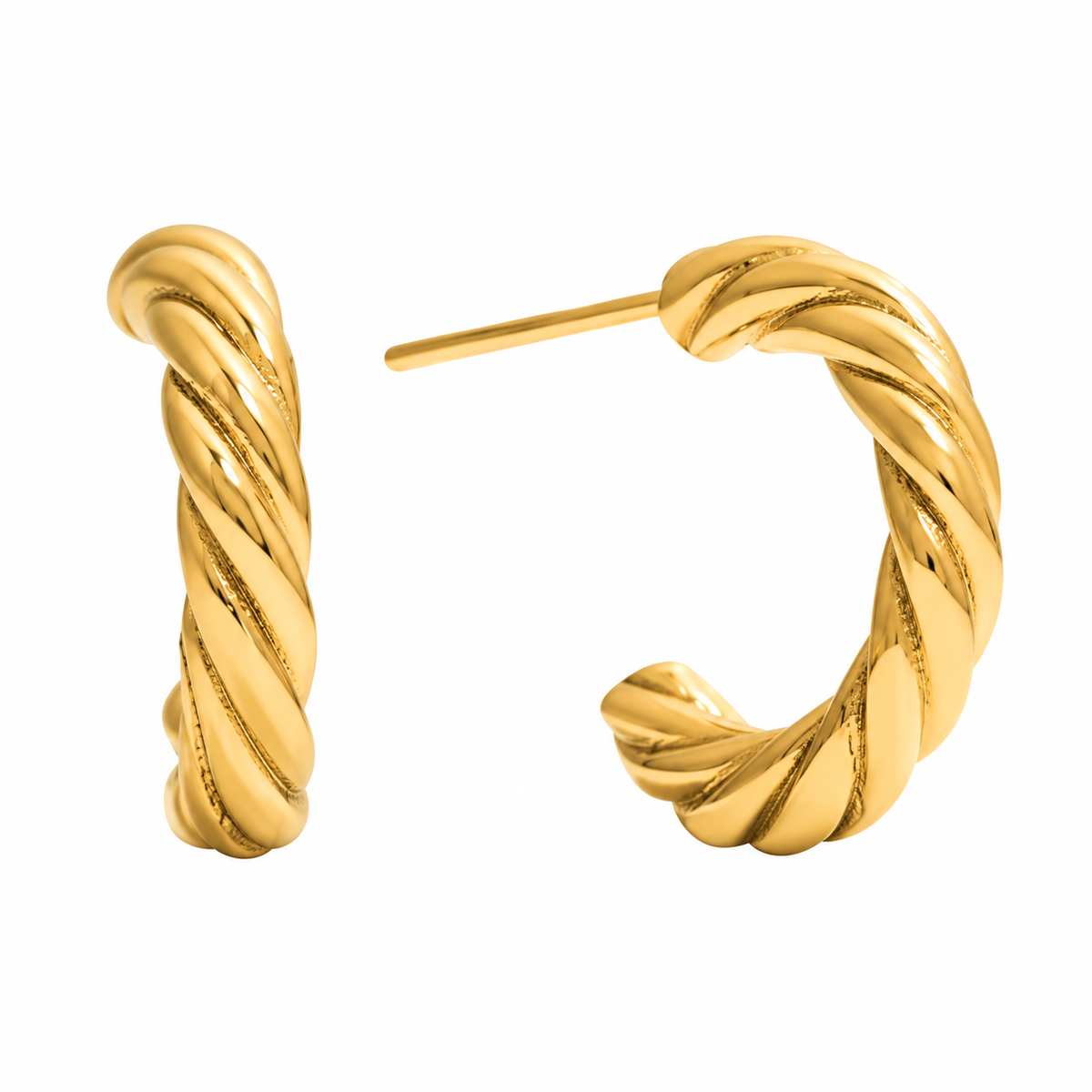 Braid Medium Hoops
