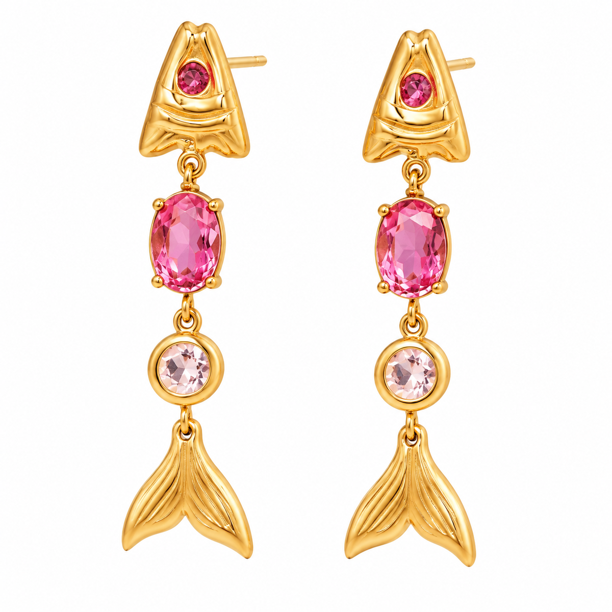 Skeleton Fishies Aretes