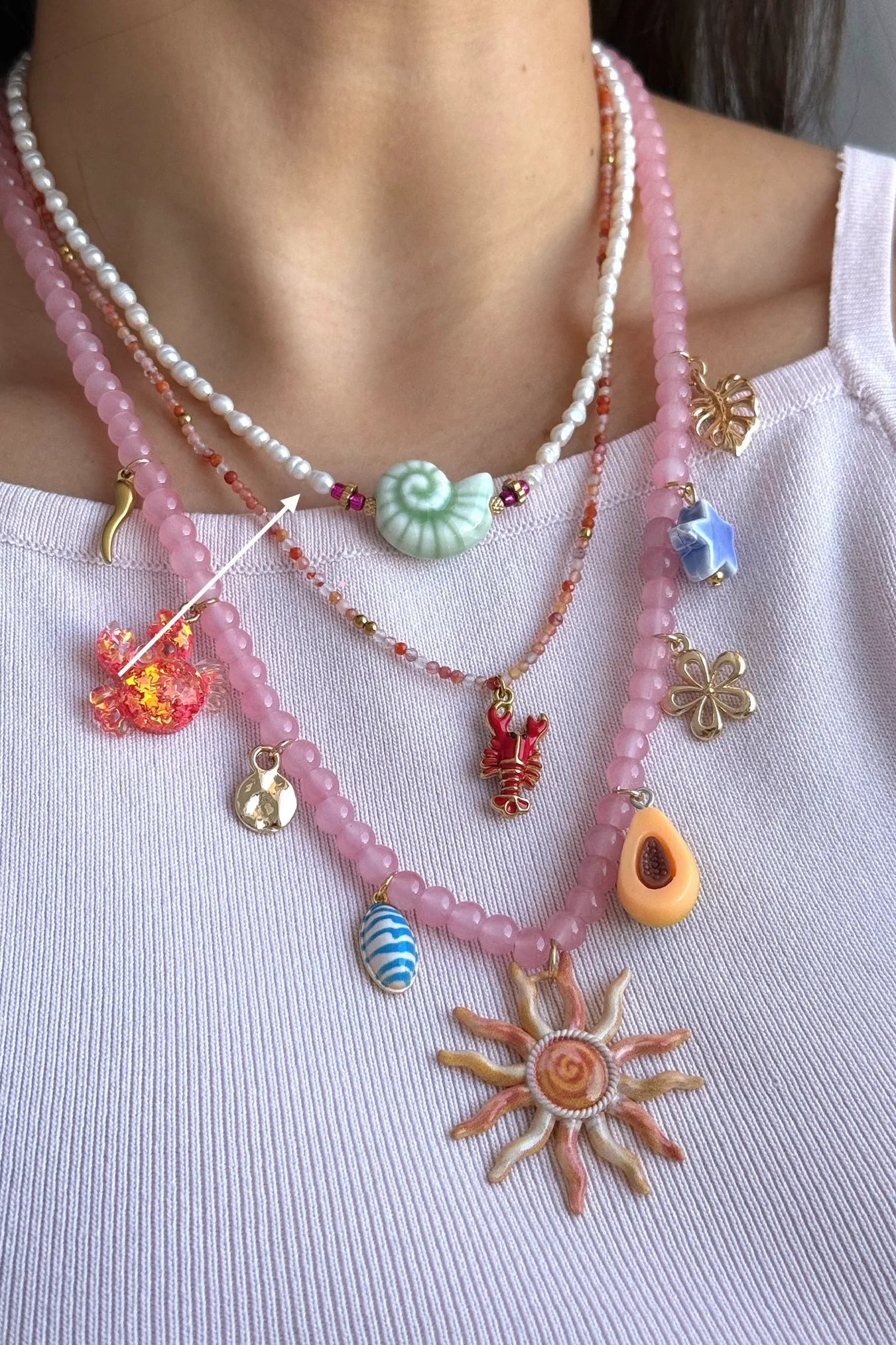 Caracol Celeste Necklace