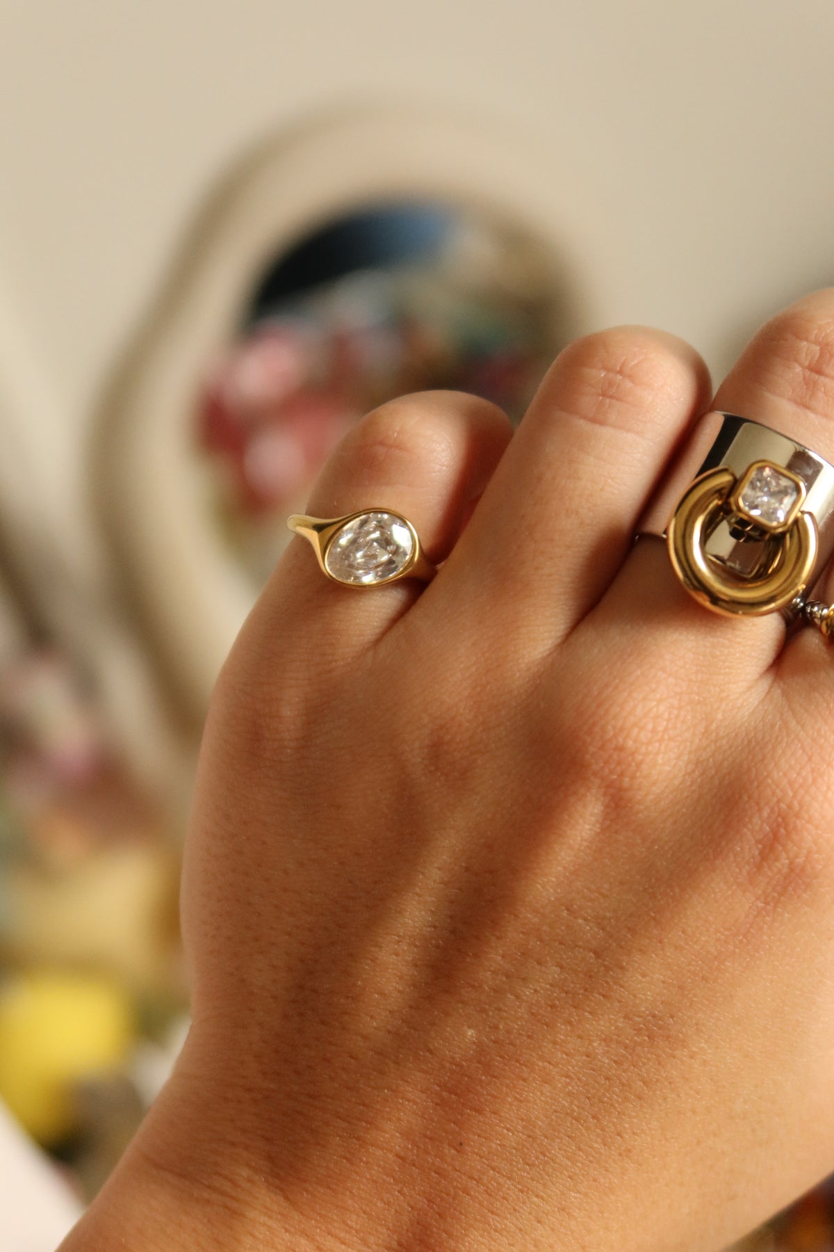 Diamond Pinky Ring