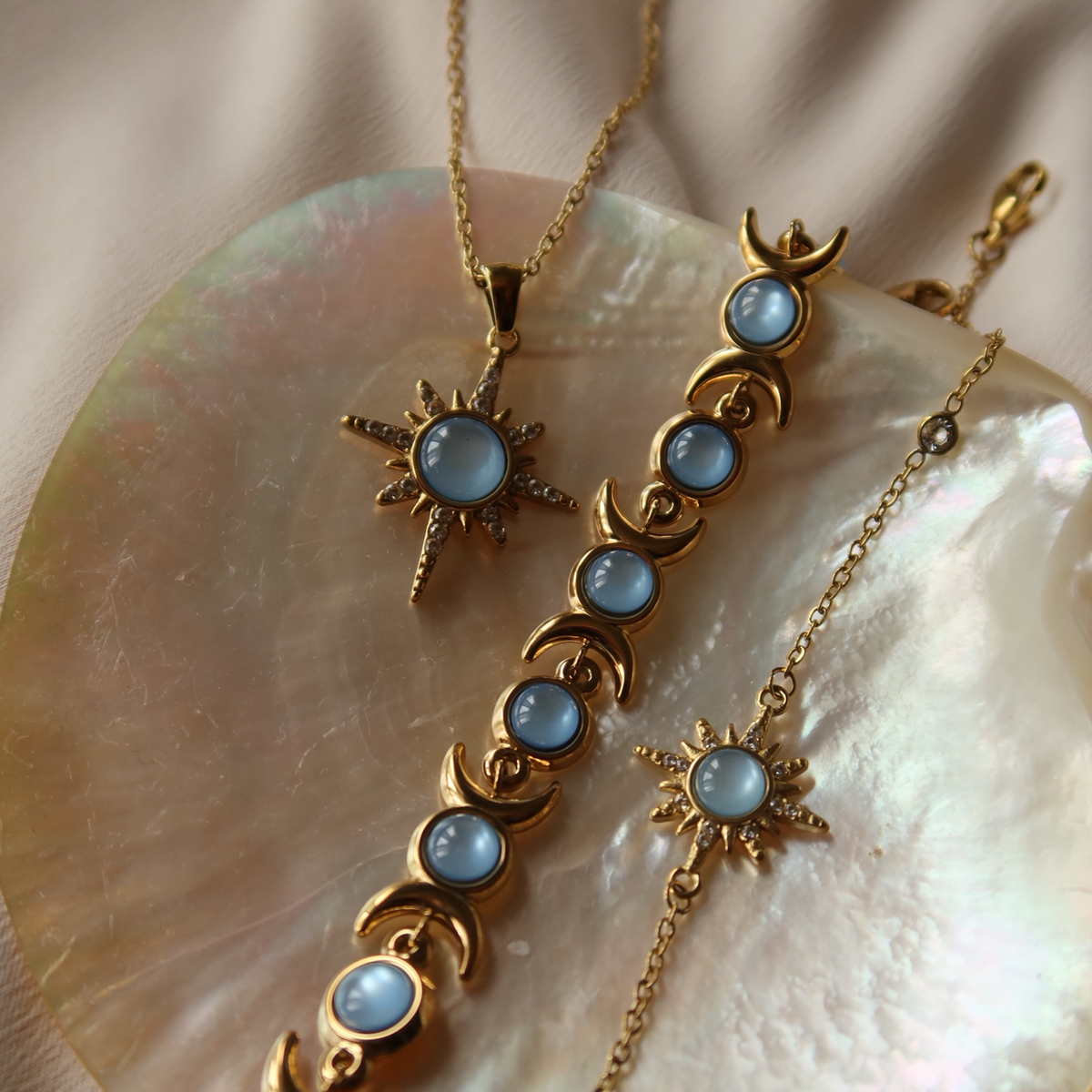Aqua Starlight Necklace