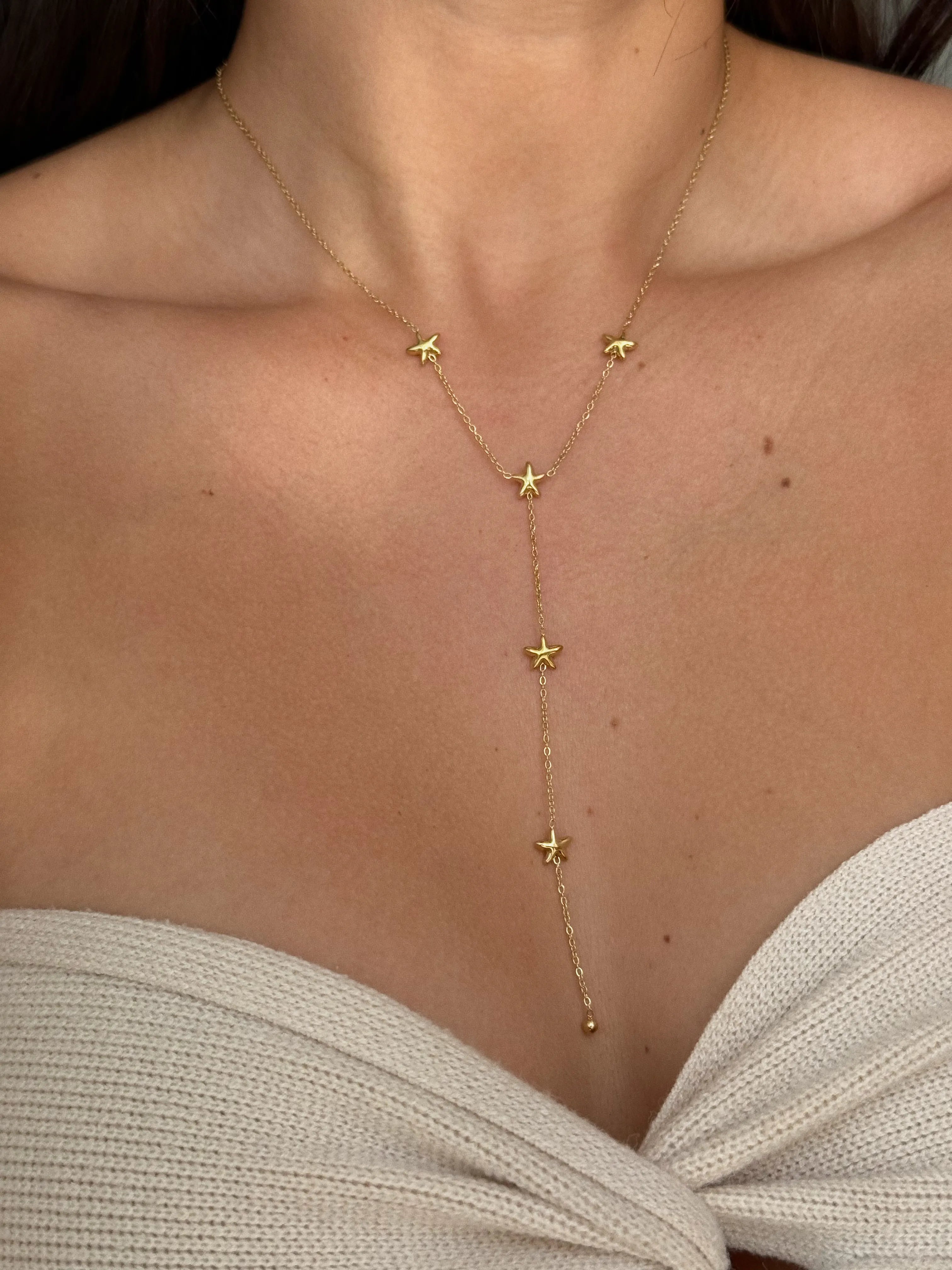 Starfish Long Necklace