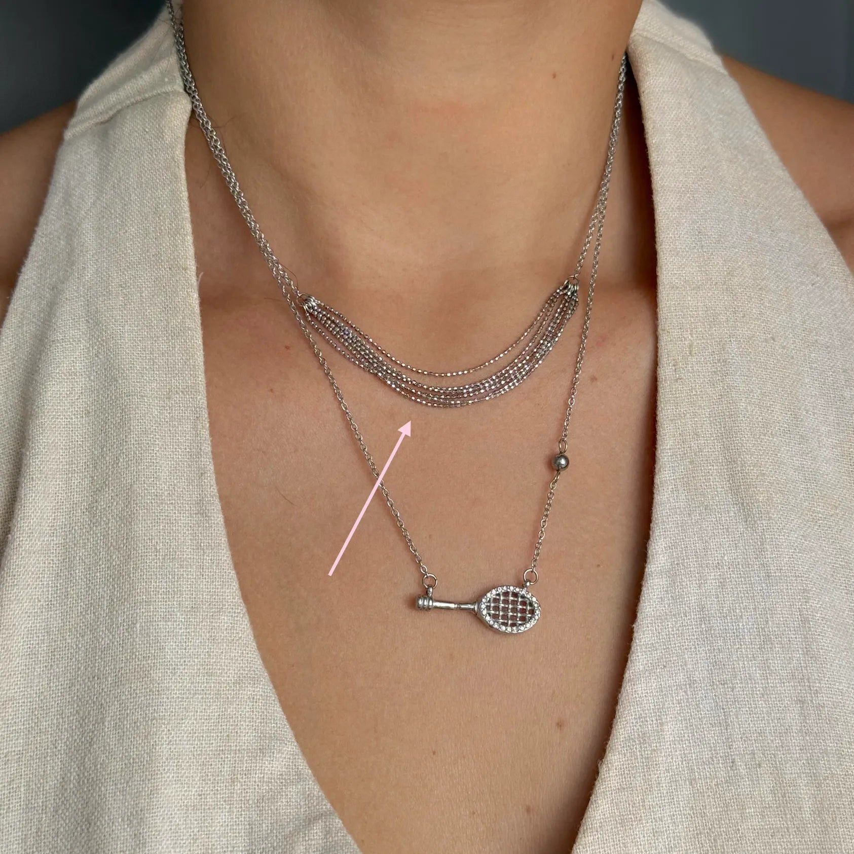 Silver Aranza Necklace