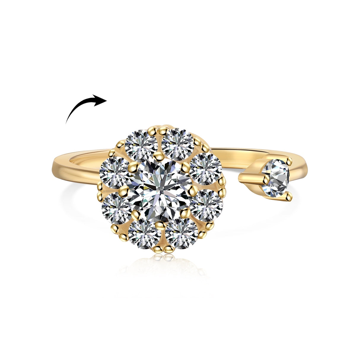 Anillo Anti ansiedad Pavé
