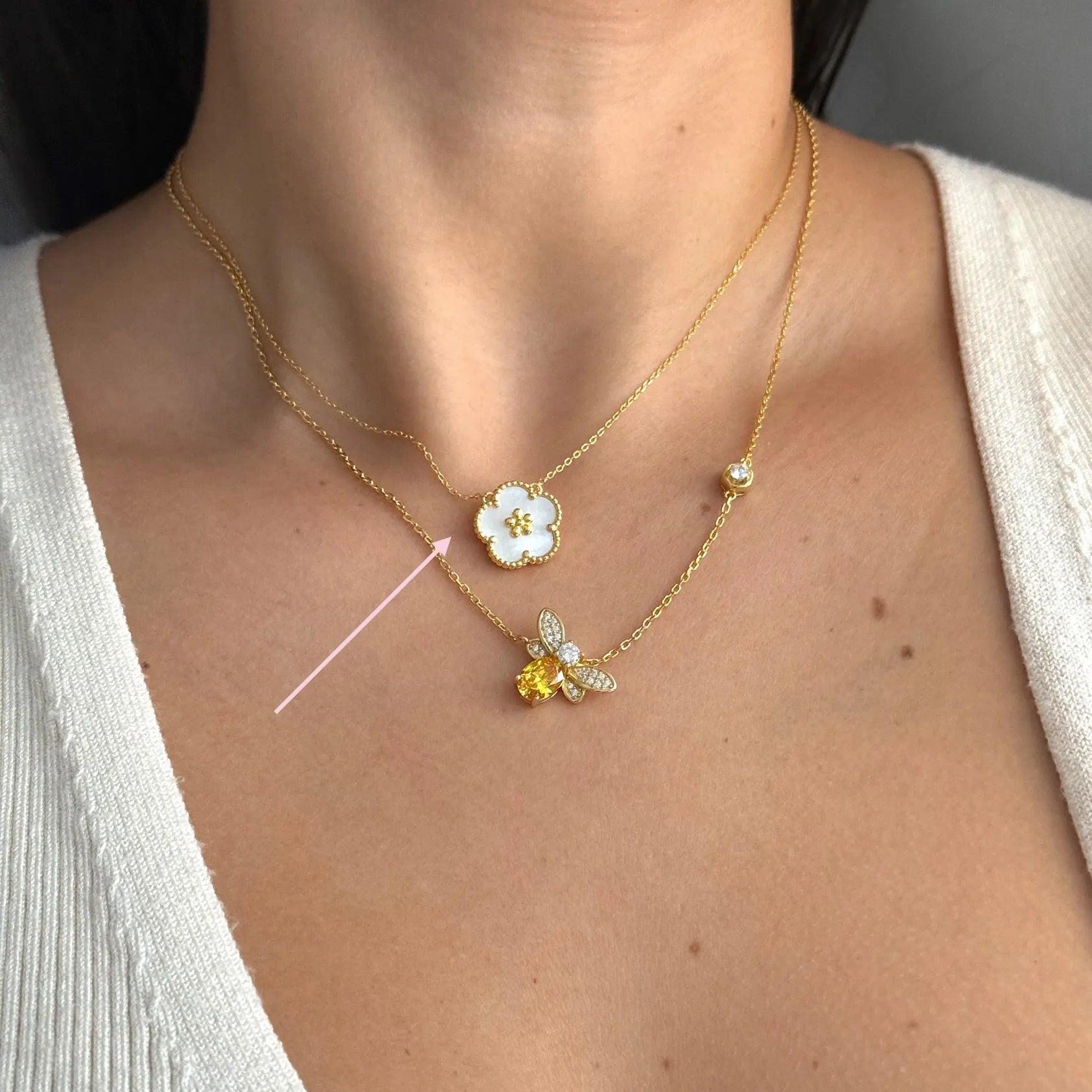Florcita Nácar Necklace