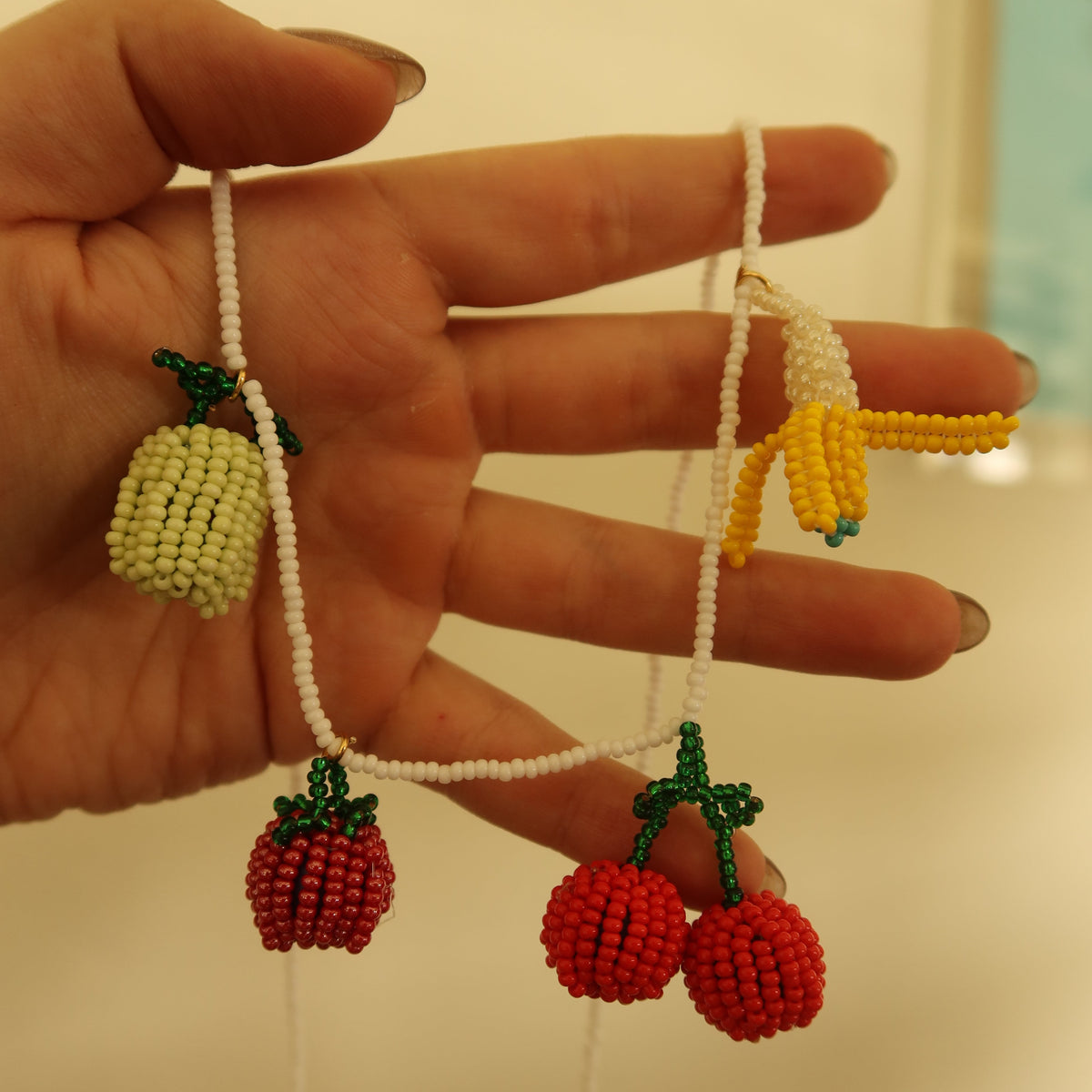 Ensalada de Frutas Beaded Necklace