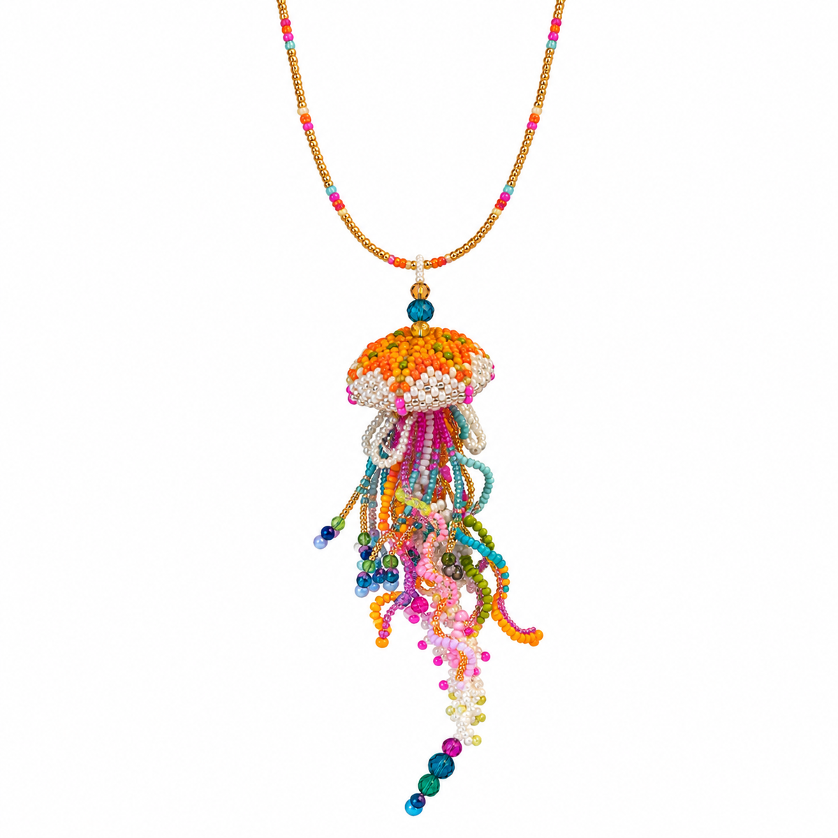 Medusa Beaded Necklace