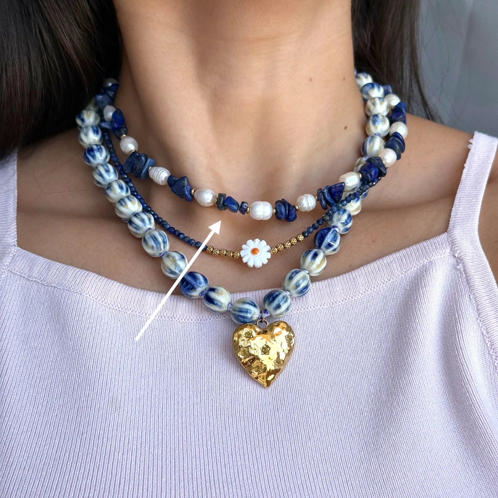 Blue Stones Necklace