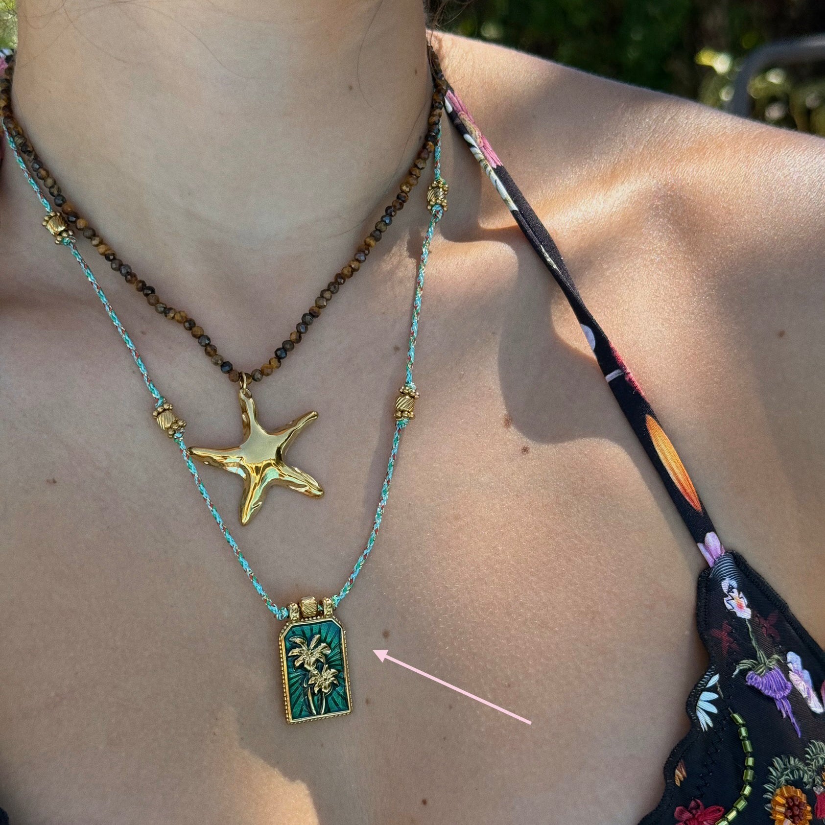 Collar Turquoise Palm