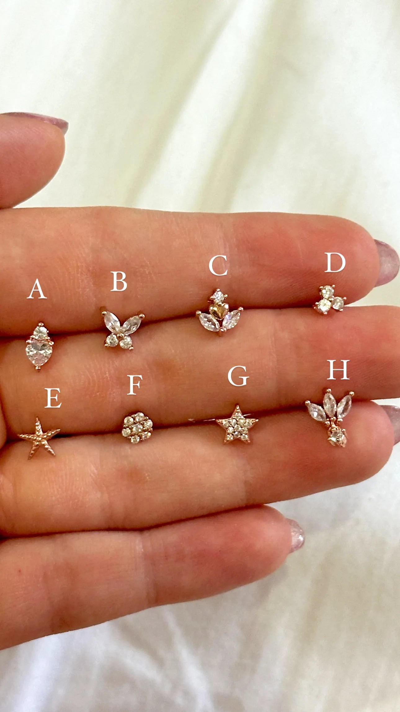 Minis Rosegold Cierre bolita unidad