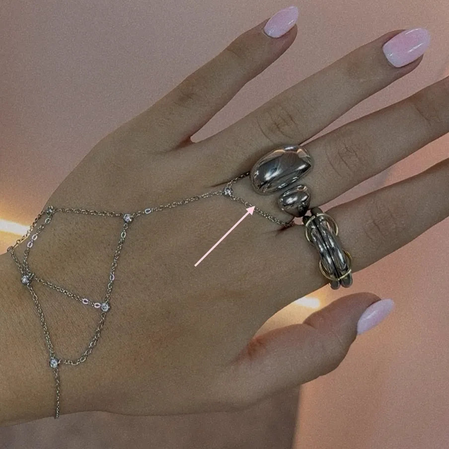 Bubbles Silver Ring