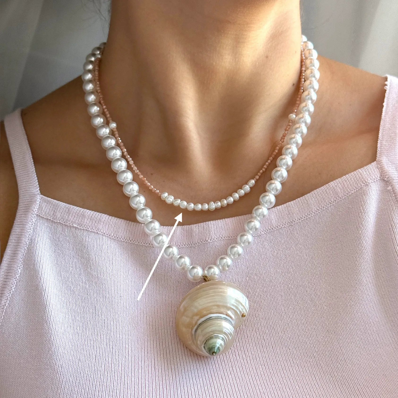 Baby Pink Pearls Beads