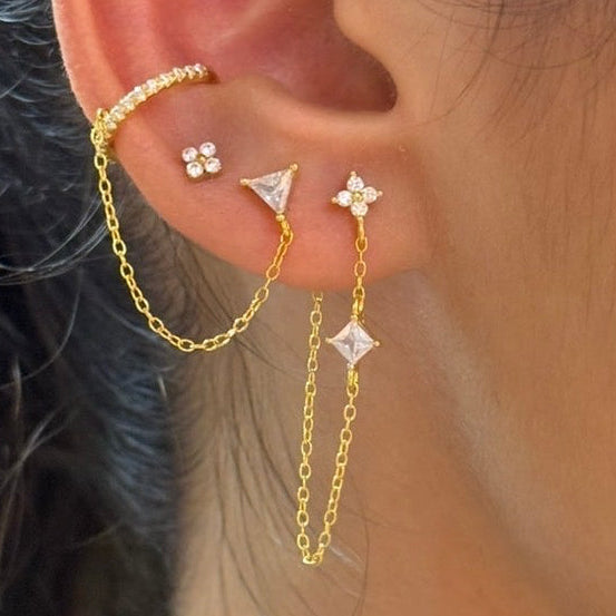 Triangulo Ear Cuff Chain