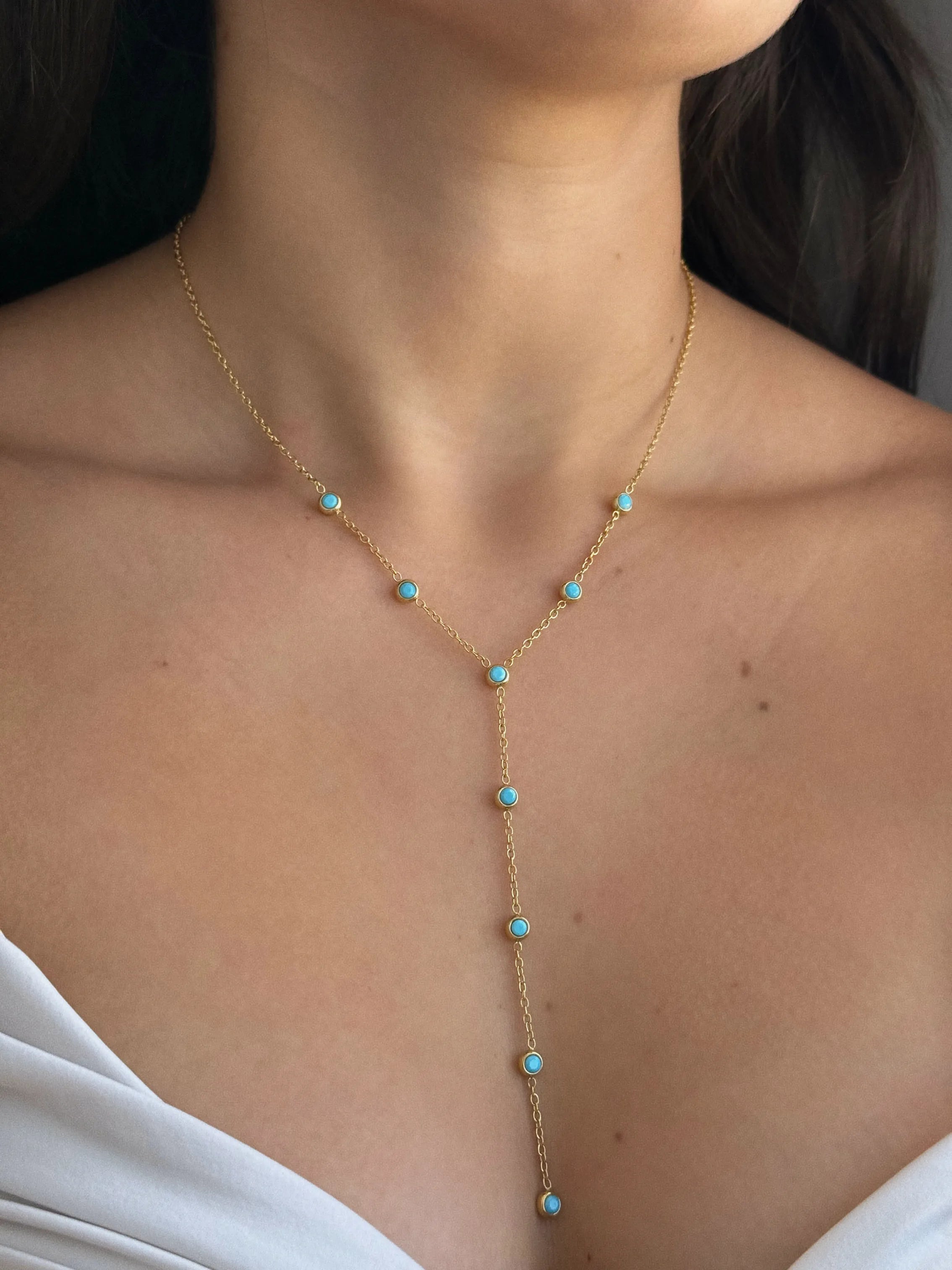 Collar Escote Turquesa
