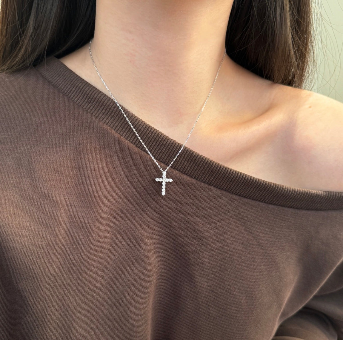 Collar Cruz Zirconias