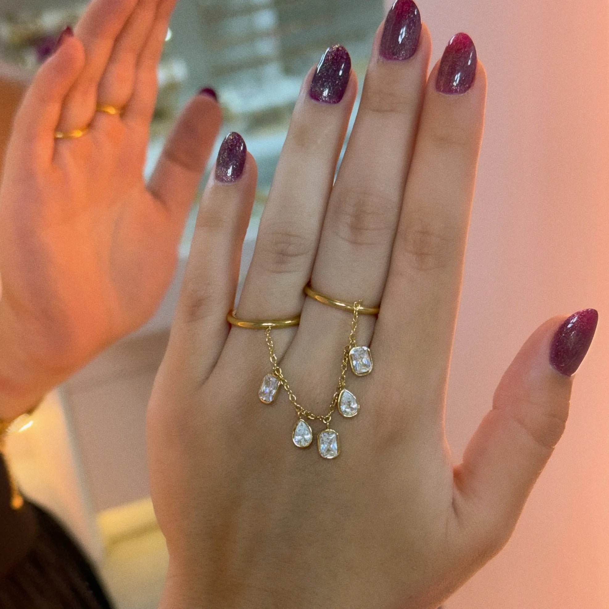Hanging Gem Ring