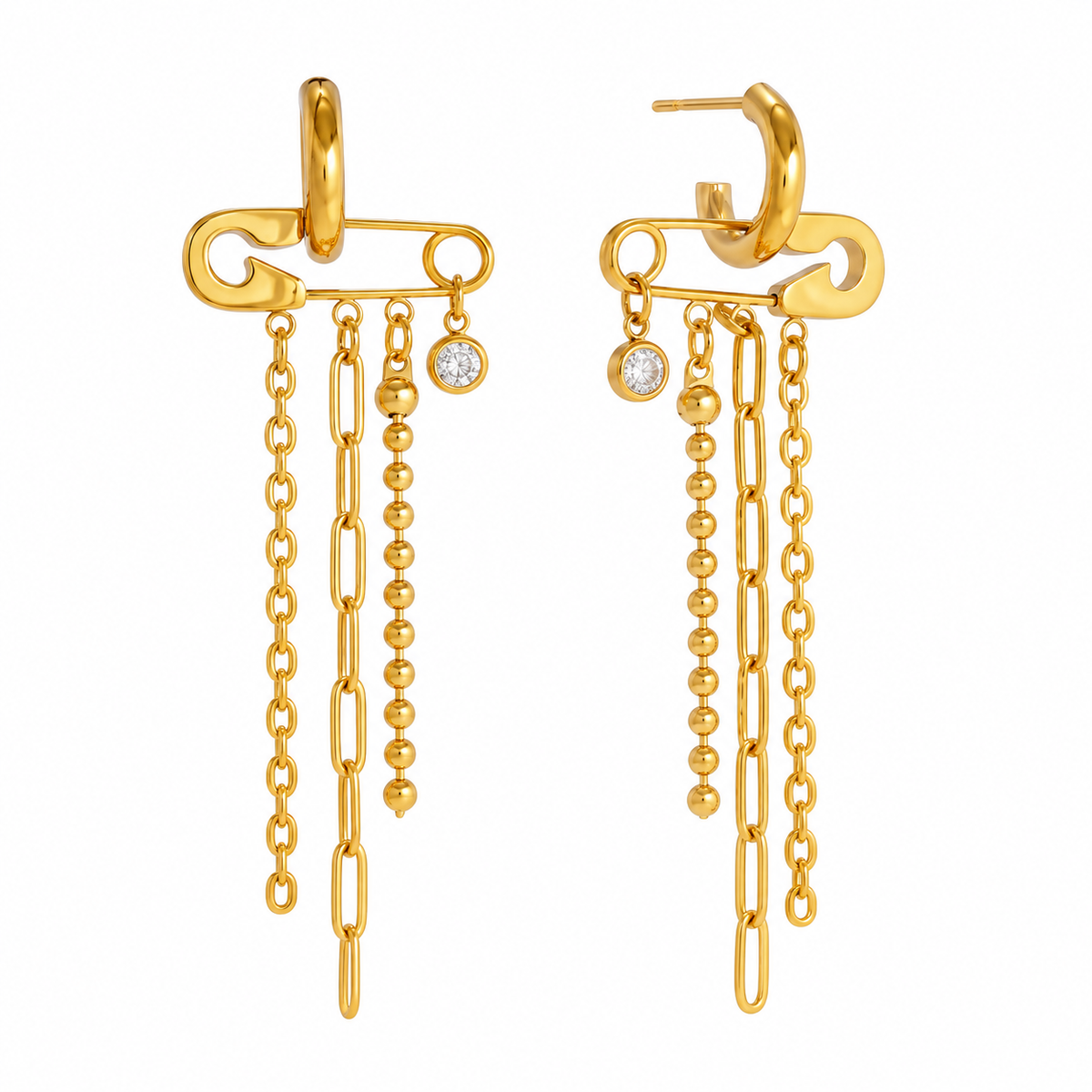 Aretes Gacilla Cadena
