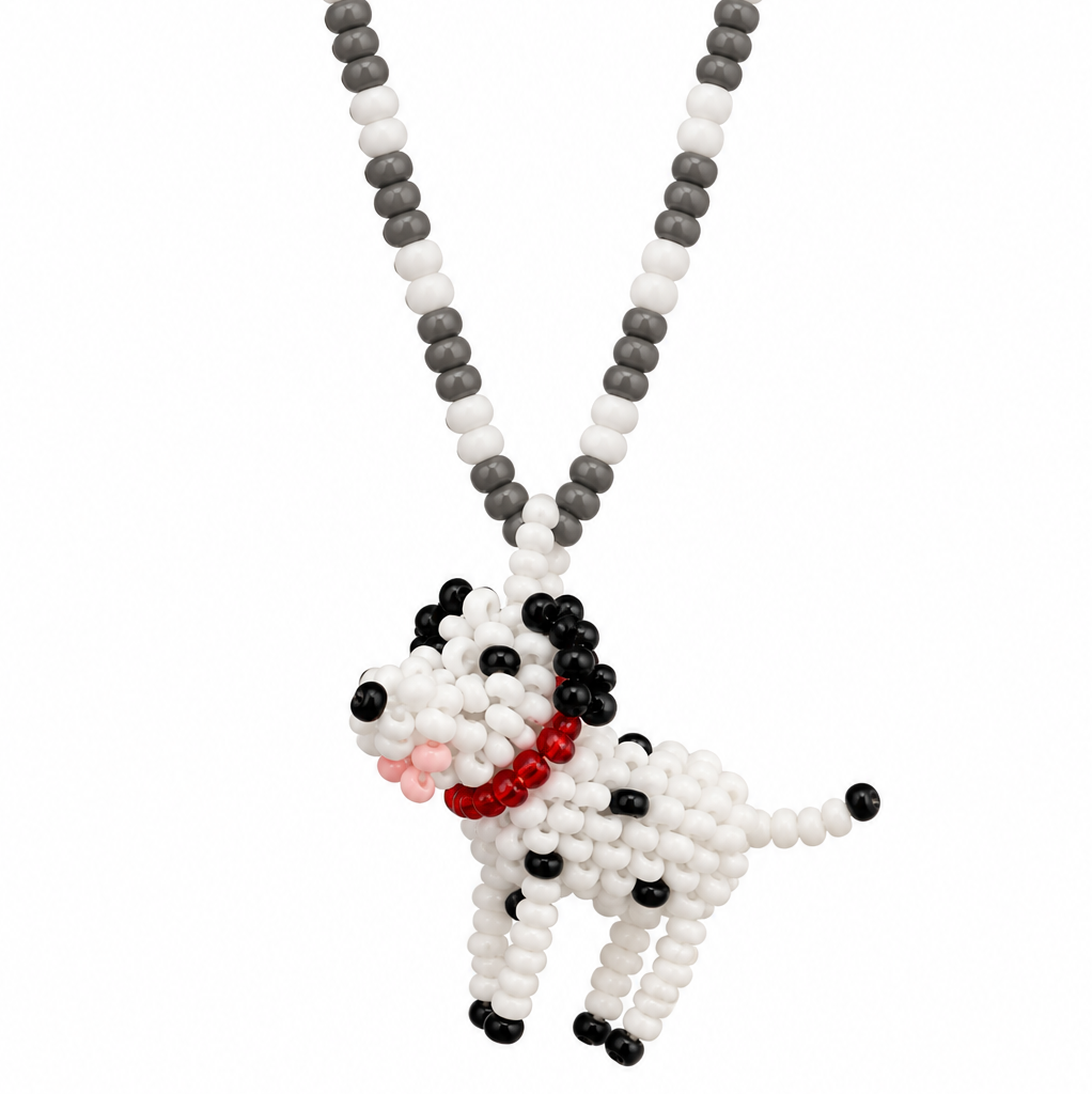 Mini Perritos Beaded Necklace