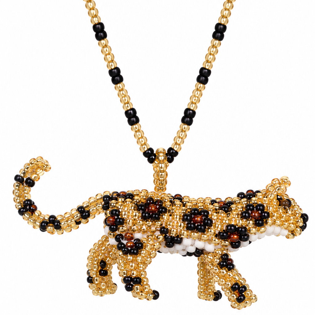 Leopardo Beaded Necklace