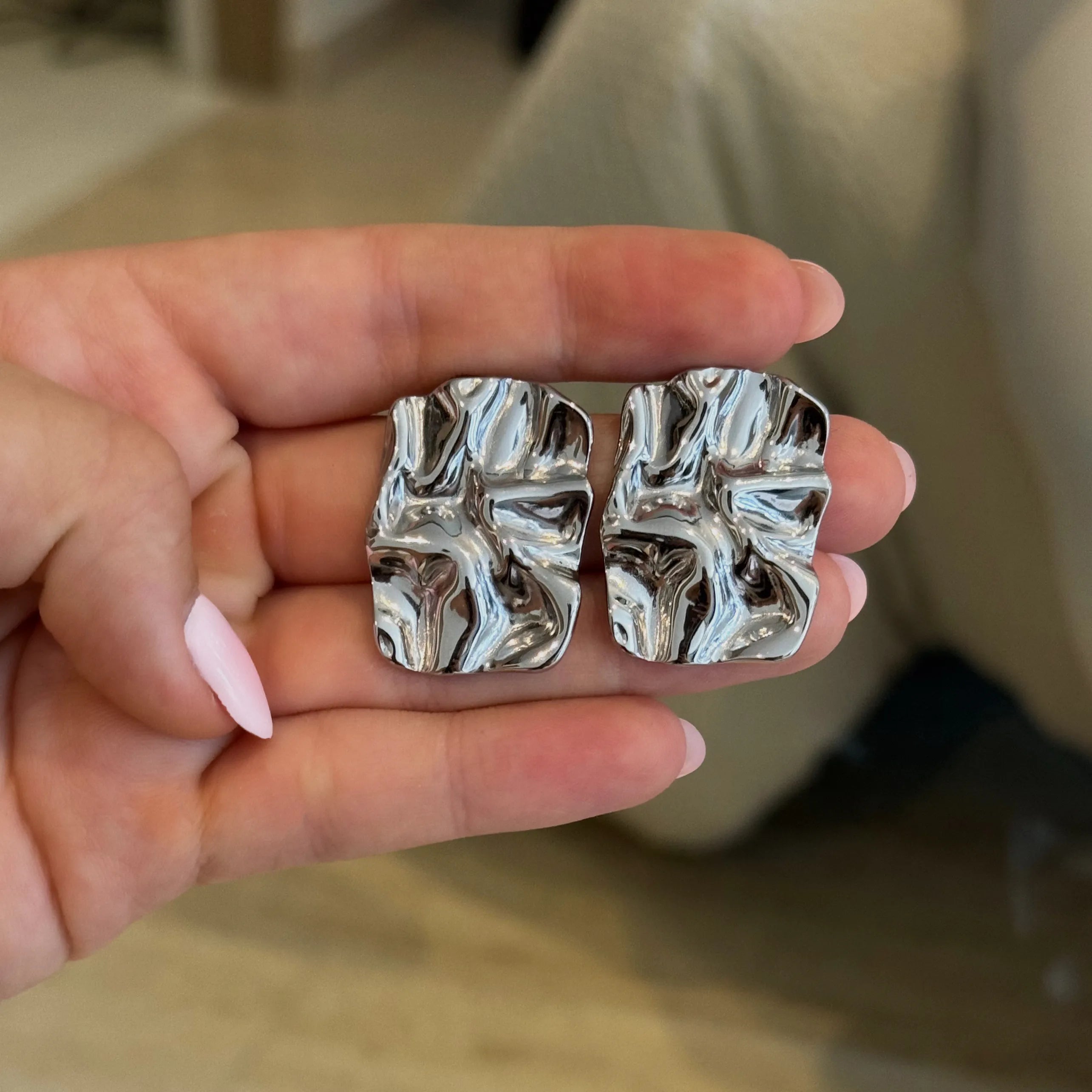 Aretes Paperwrap Silver