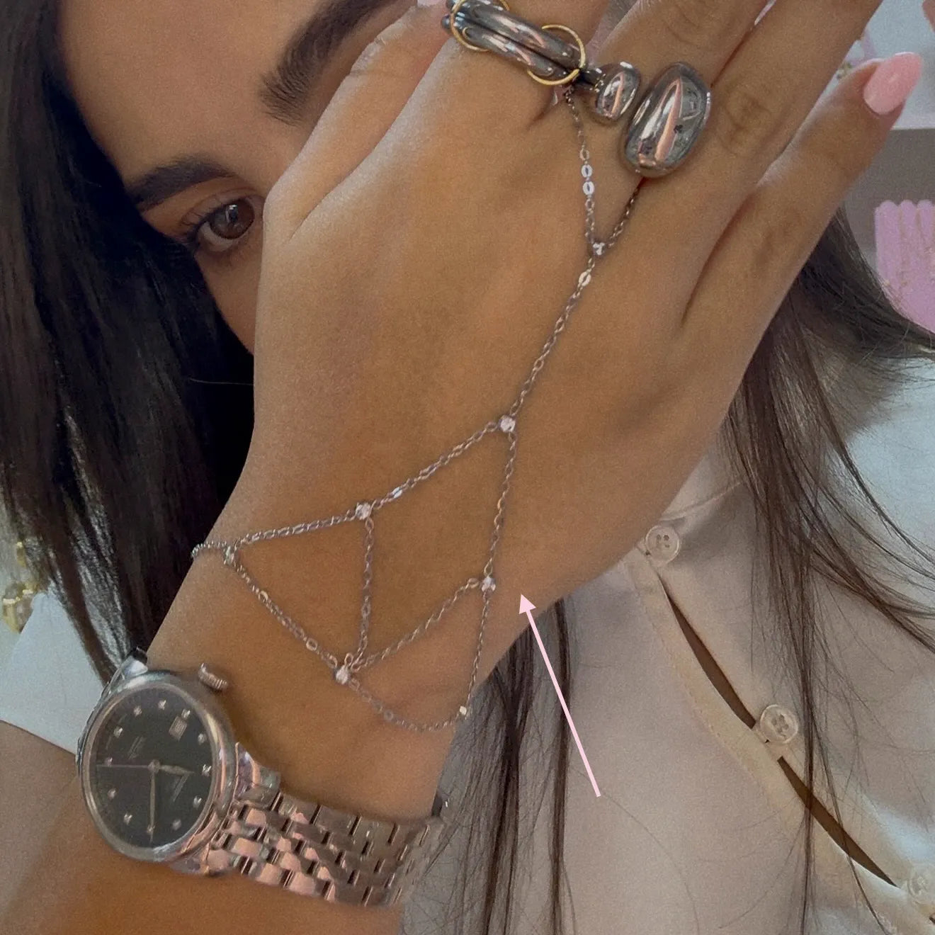 Maya Silver Handchain