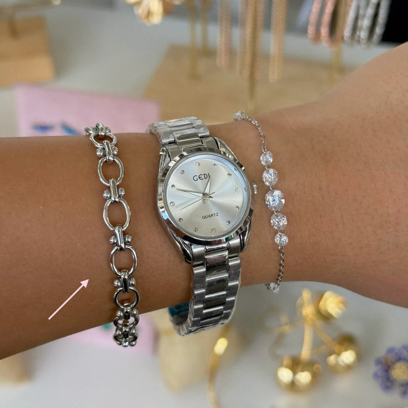 Camelia Silver Bracelet