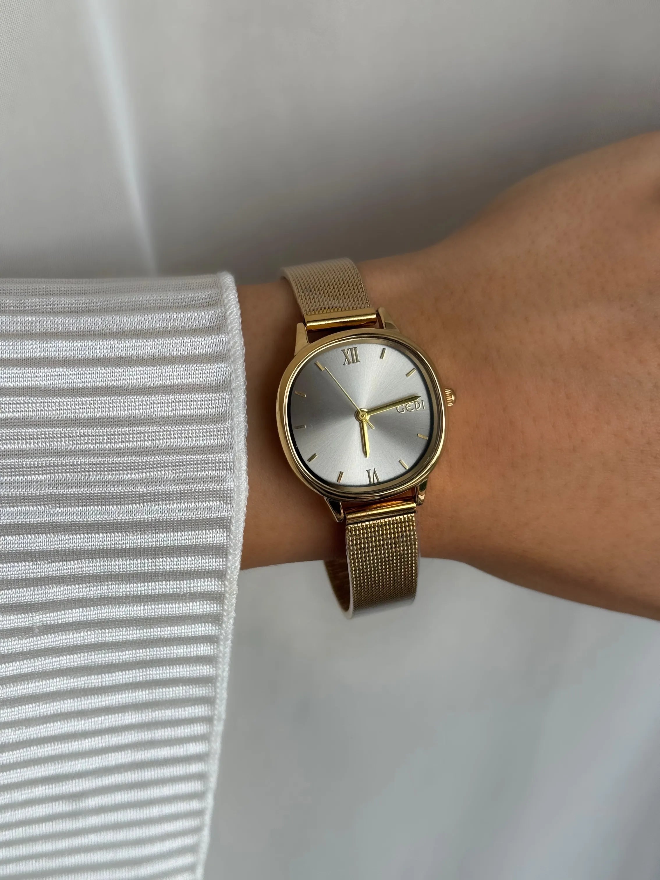 Kaia Grey Gold Watch