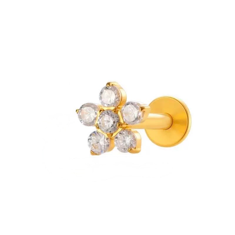 Piercing Pavé Flower