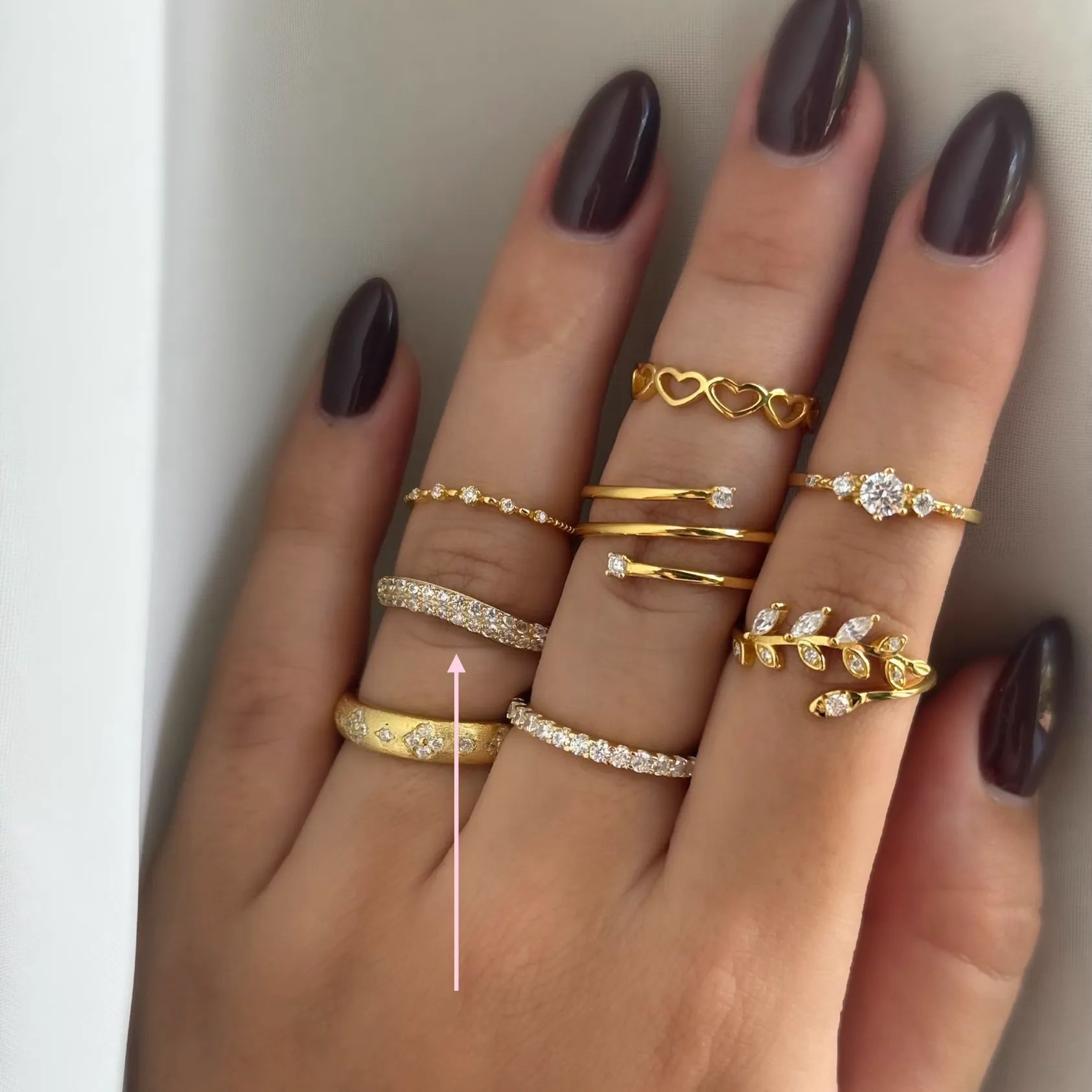 Bandita Wavy Gold Ring