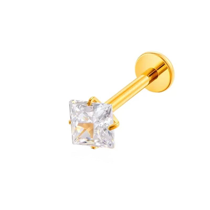 Piercing Cuadradito Diamante