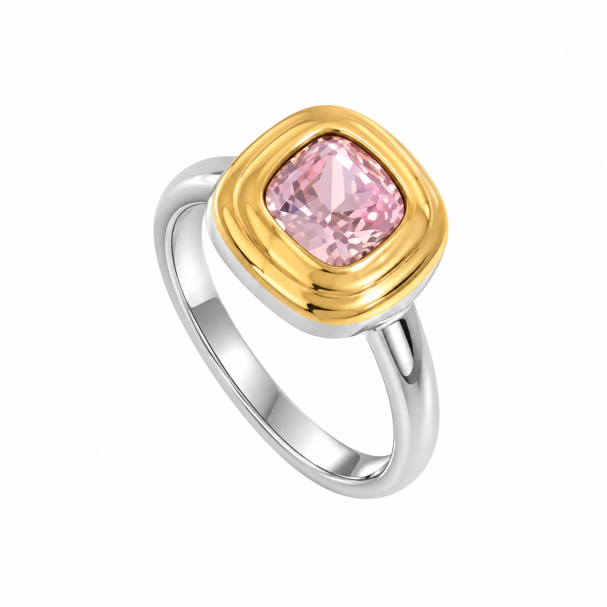 Bicolor Zirconia Cuadrada