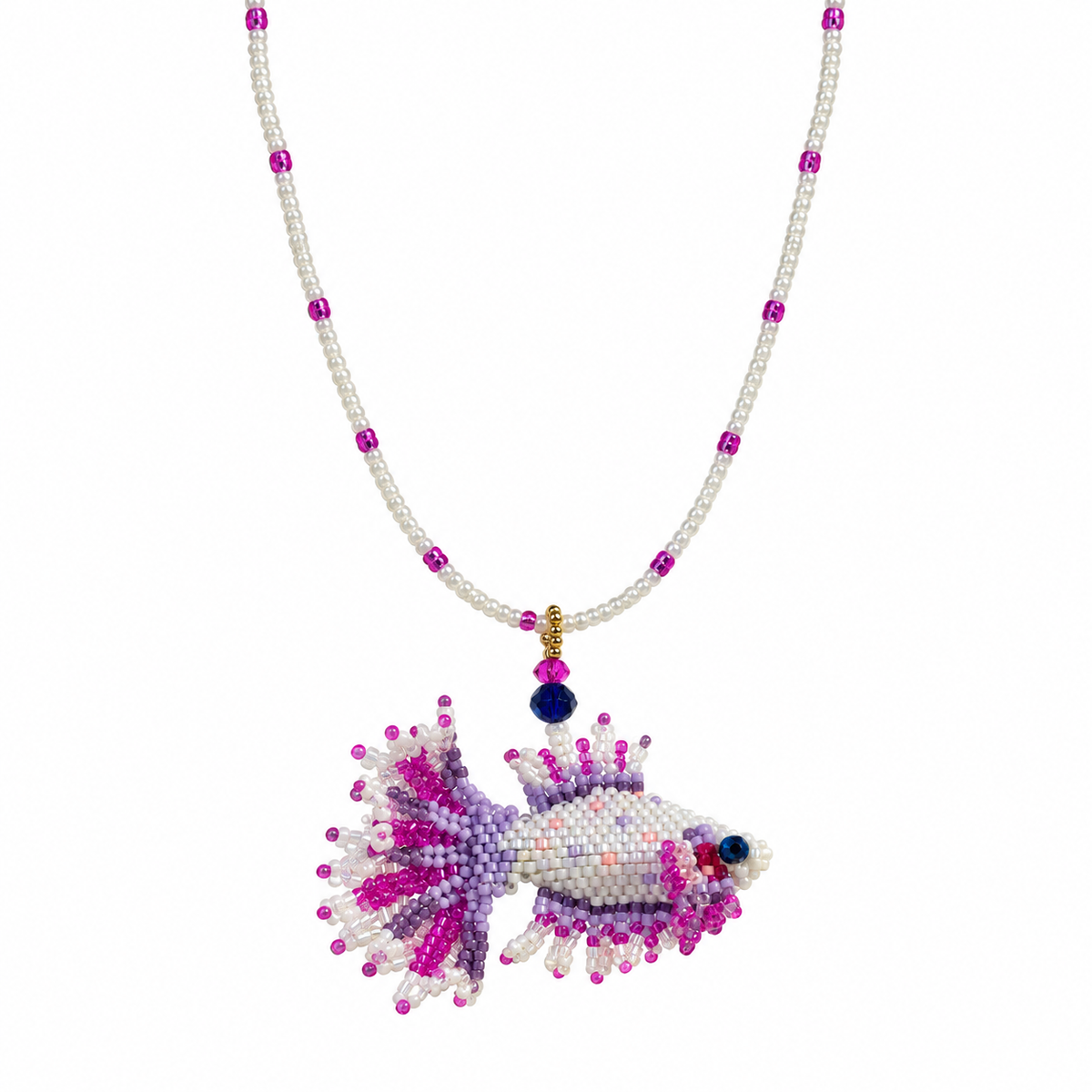 Pez Betta Beaded Necklace