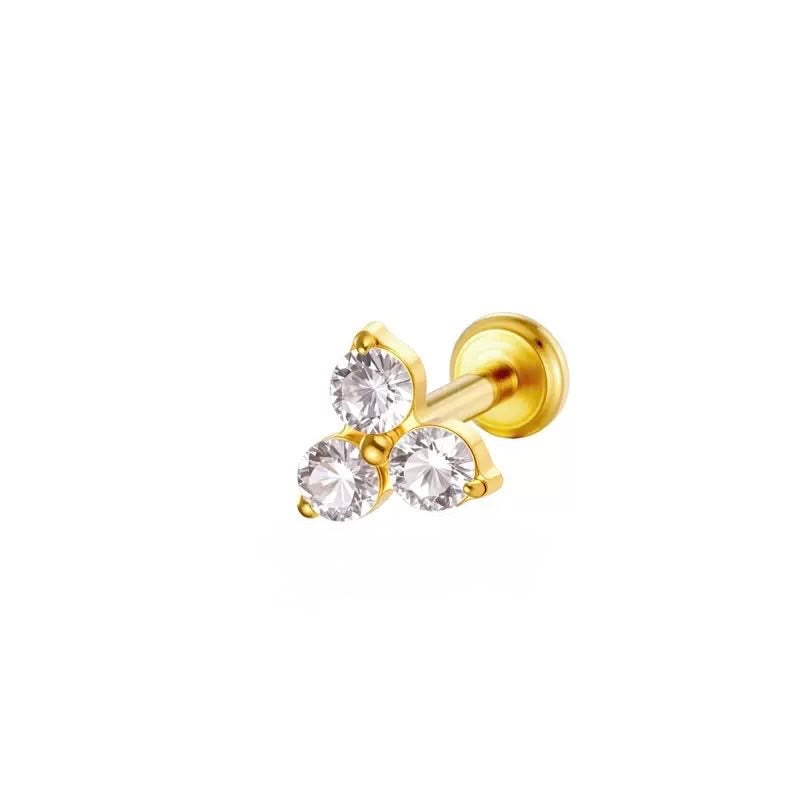 Piercing Flor de 3