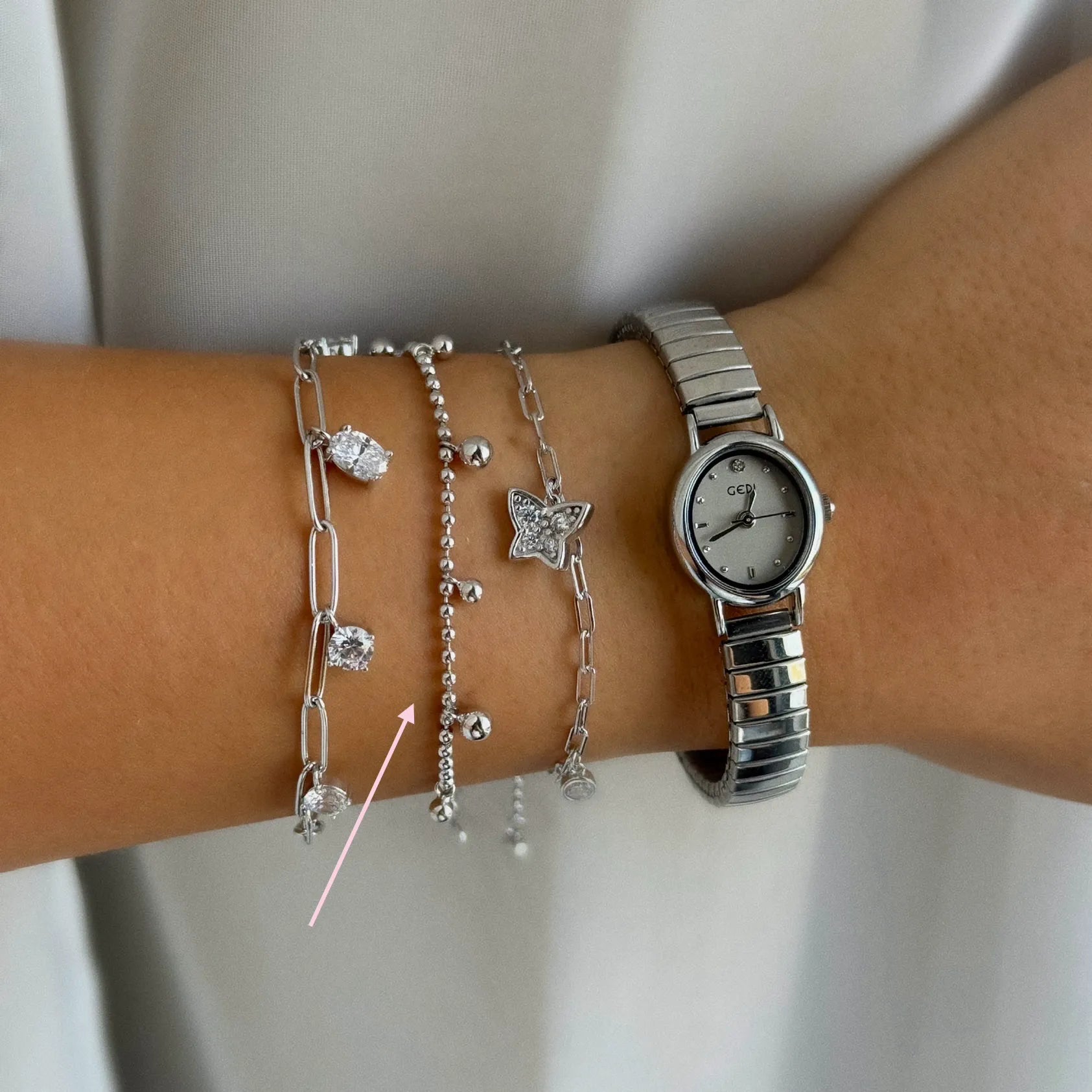 Bolitas Silver Bracelet