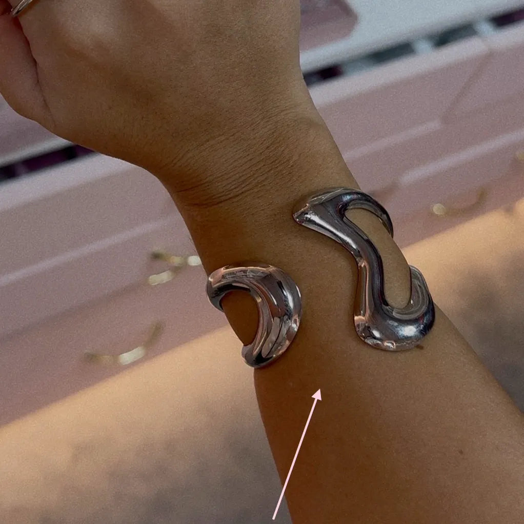 Handcuff Irregular Silver