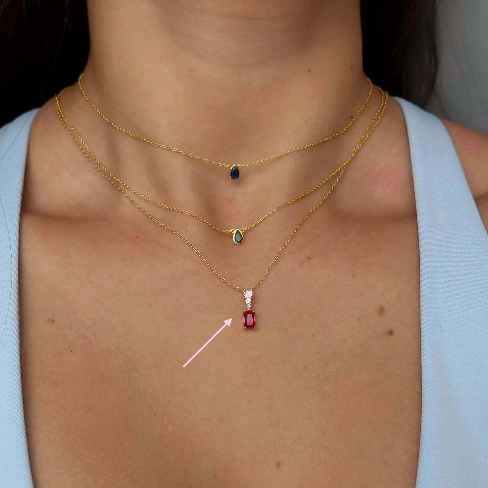 Collar Pink Crystals