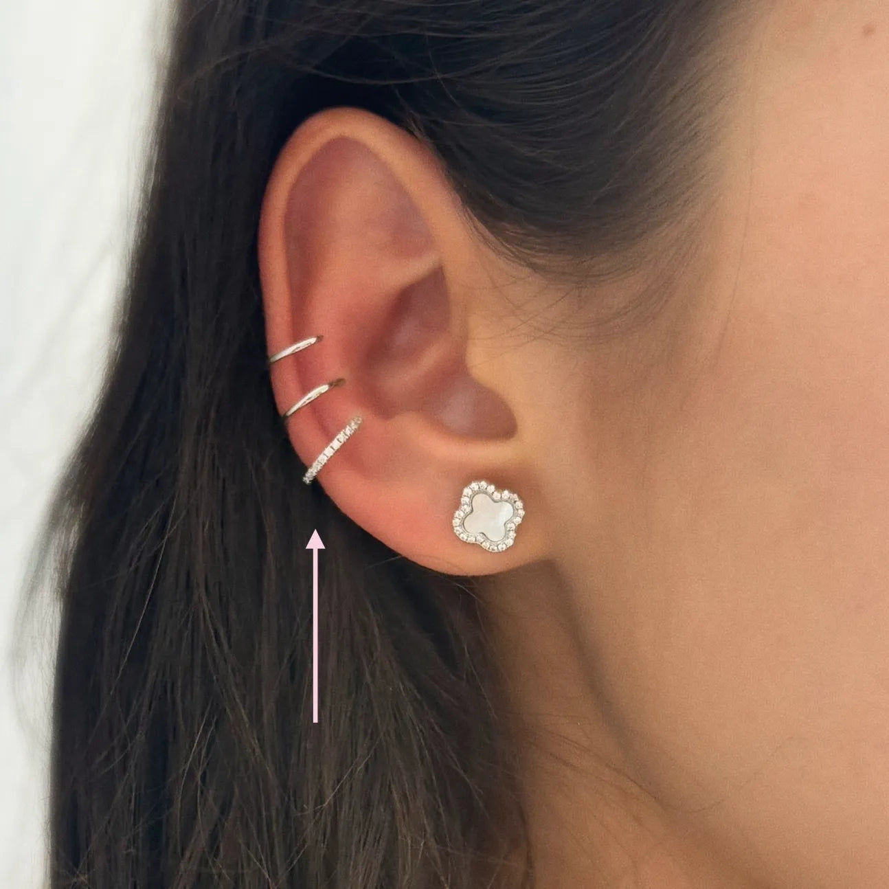 Triple Silver Earcuff