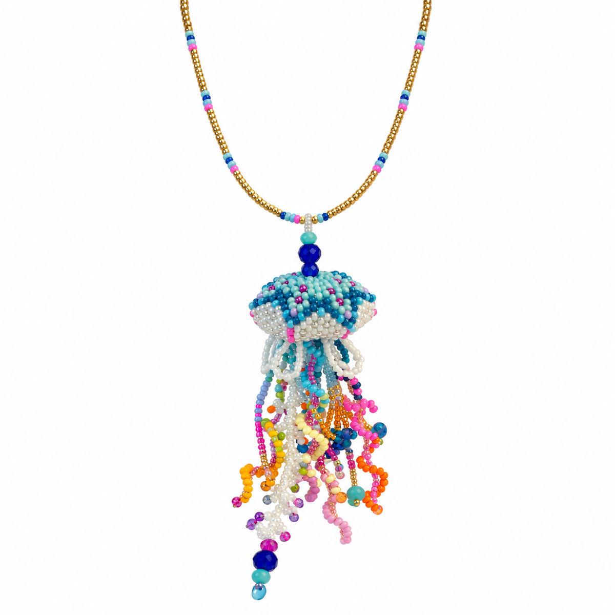 Medusa Beaded Necklace