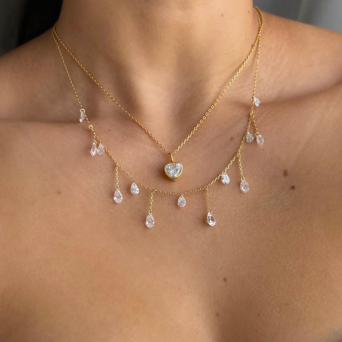 Collar Corazón Diamante