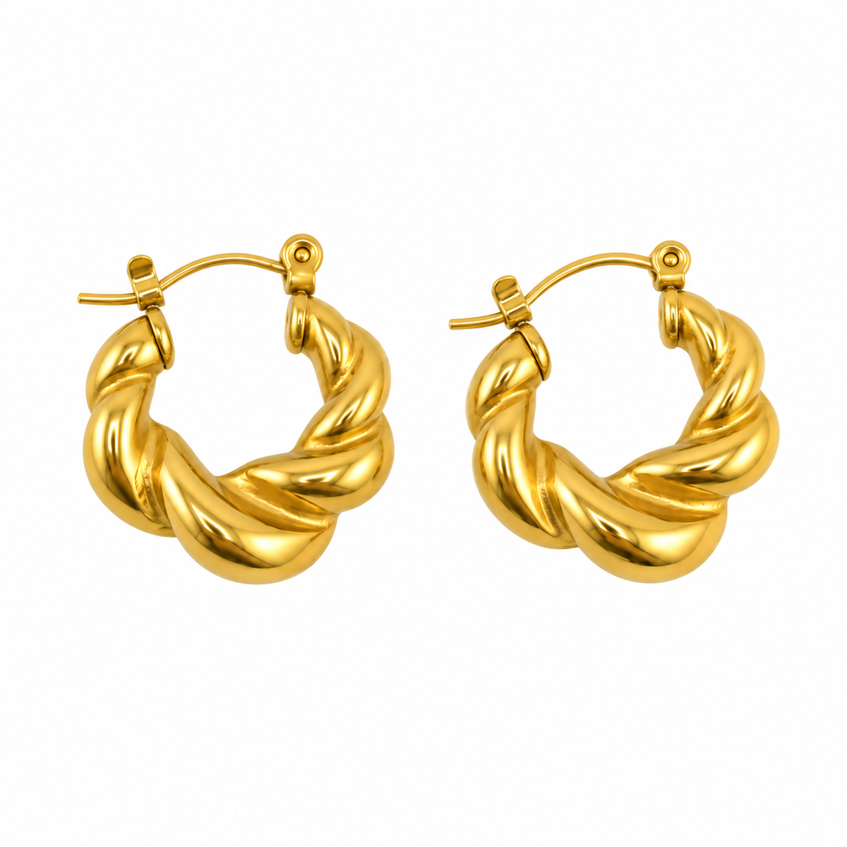 Trenza Chunky Hoops