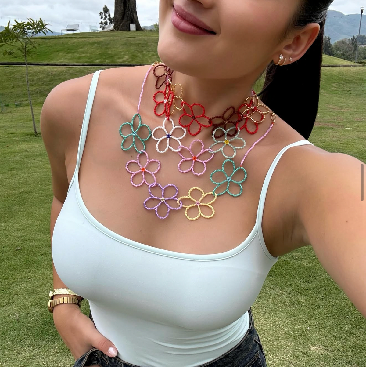 Fleur Beaded Necklaces