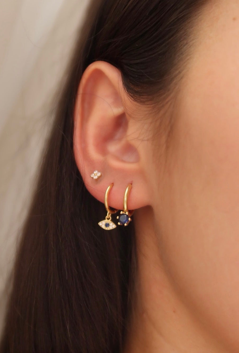 Argollas Ojo Turco Danglings