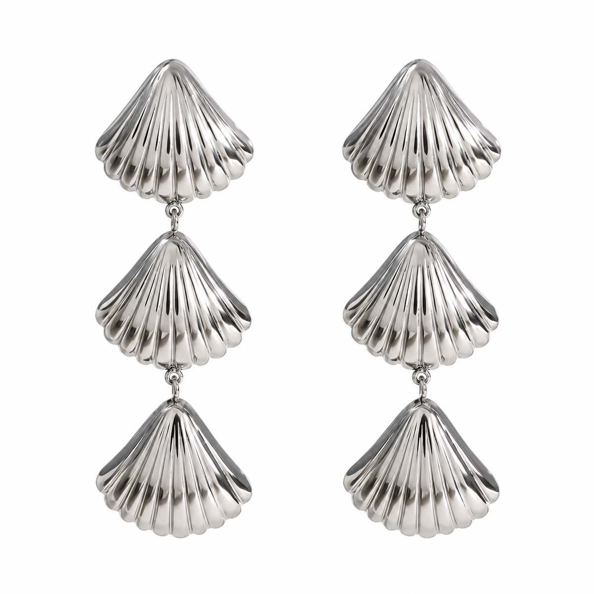 Aretes Conchitas Largas
