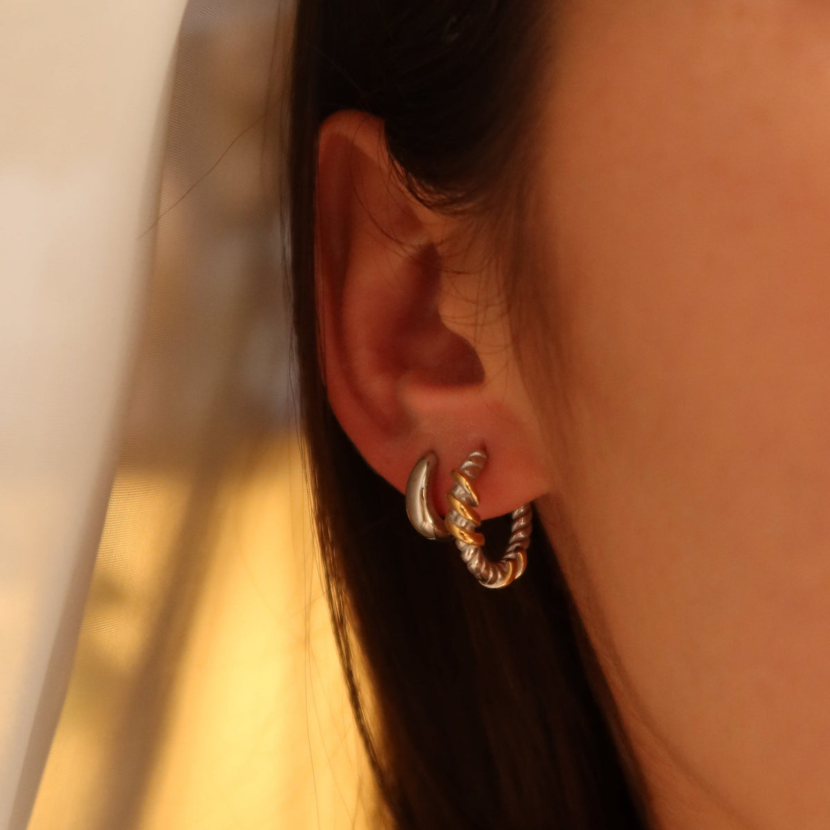 Braid Bicolor Hoops