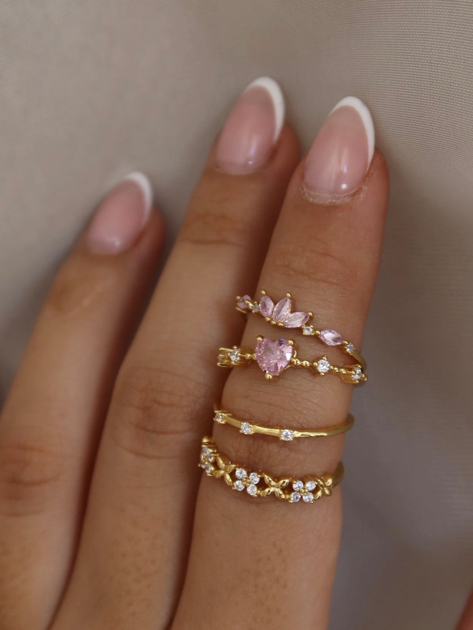 Anillo Corazoncito Rosado